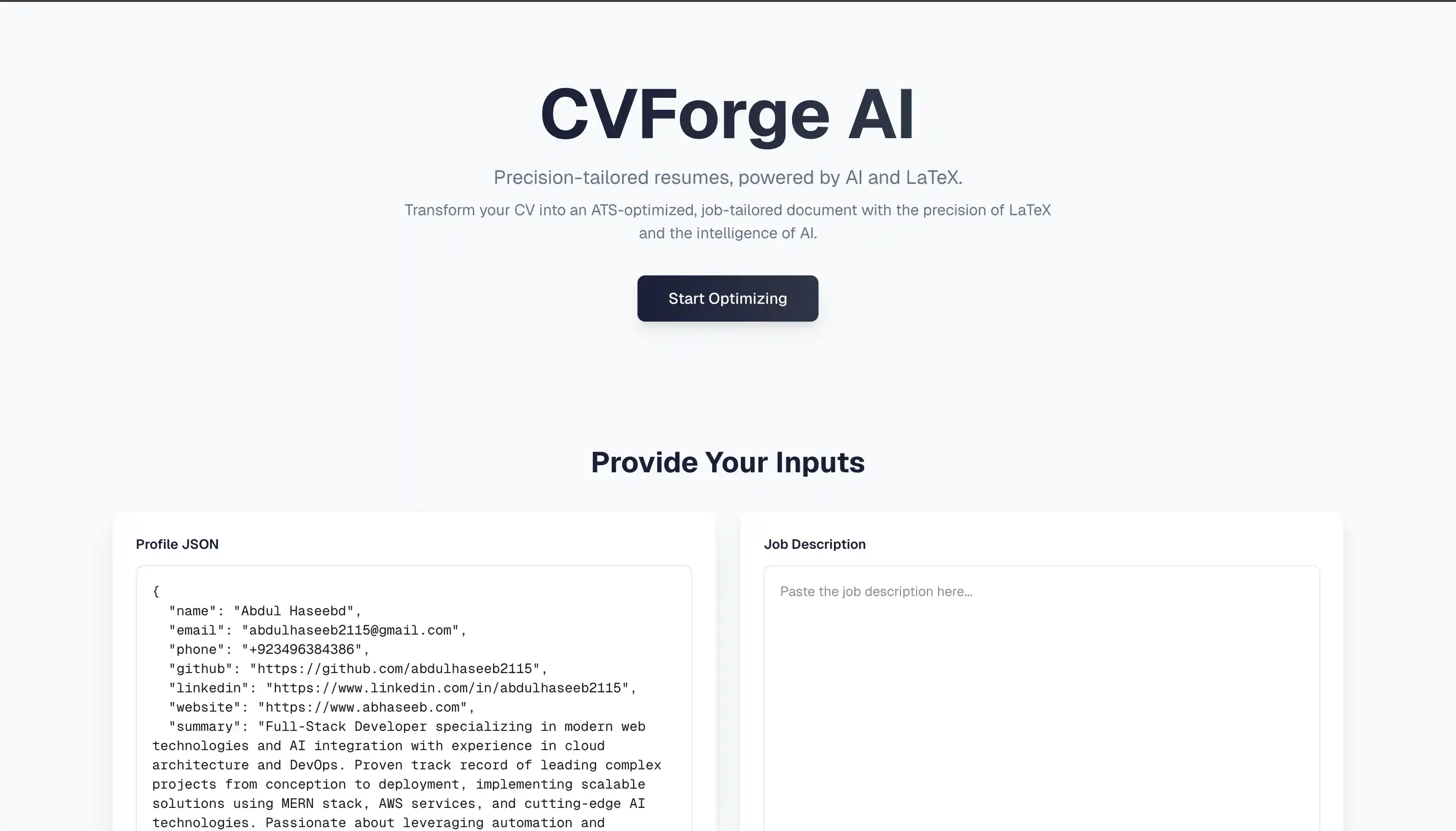 CVForge AI Image